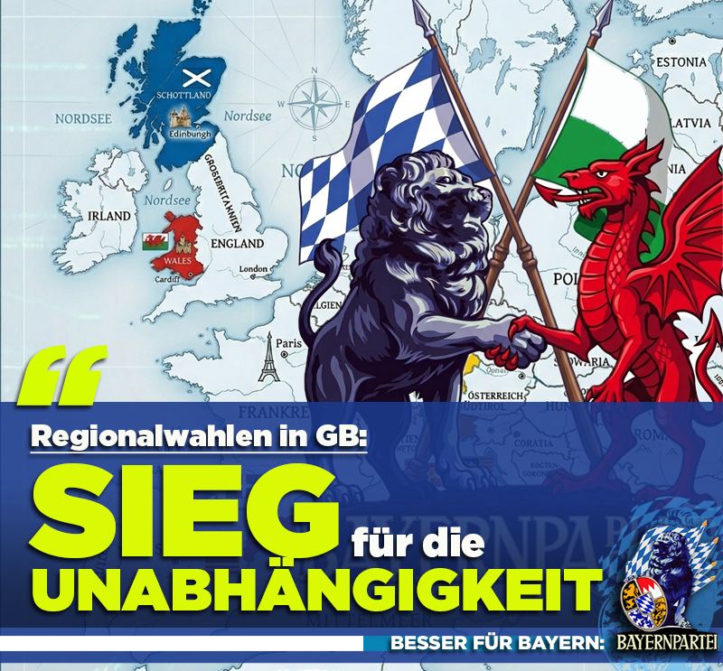 Bayernpartei gratuliert Partnerparteien in Schottland und Wales zu Wahlsiegen