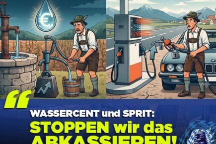 Wassercent und Spritpreis belasten Bayerns Bürger