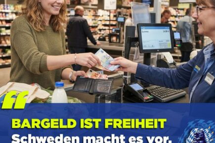 Bargeld ist Freiheit – Schweden macht es vor.