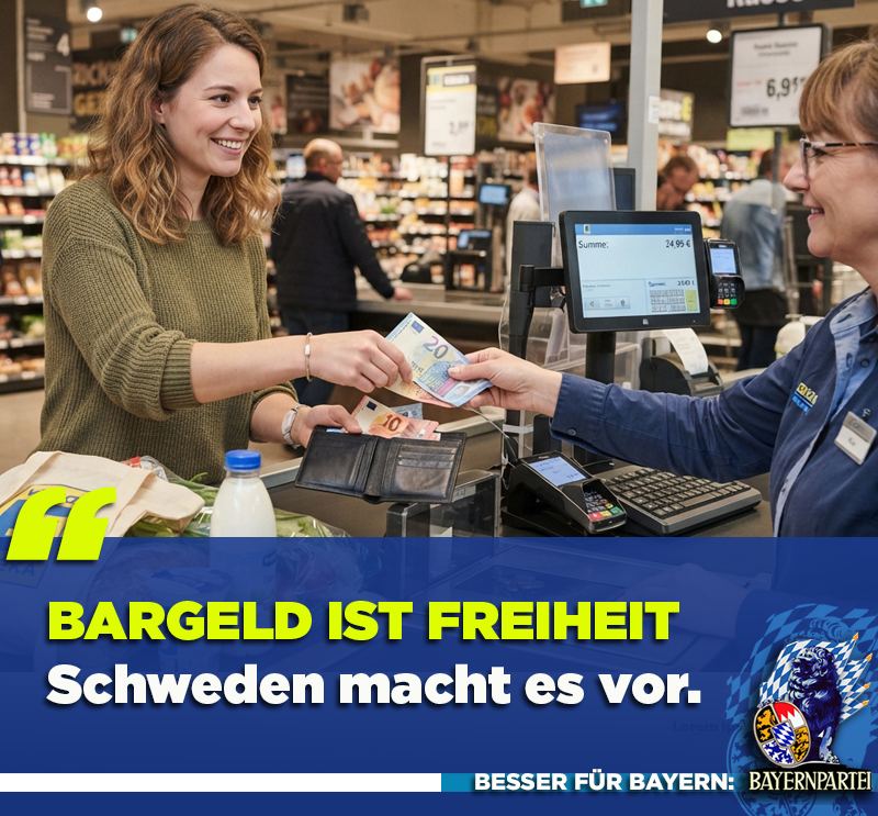 Bargeld ist Freiheit – Schweden macht es vor.