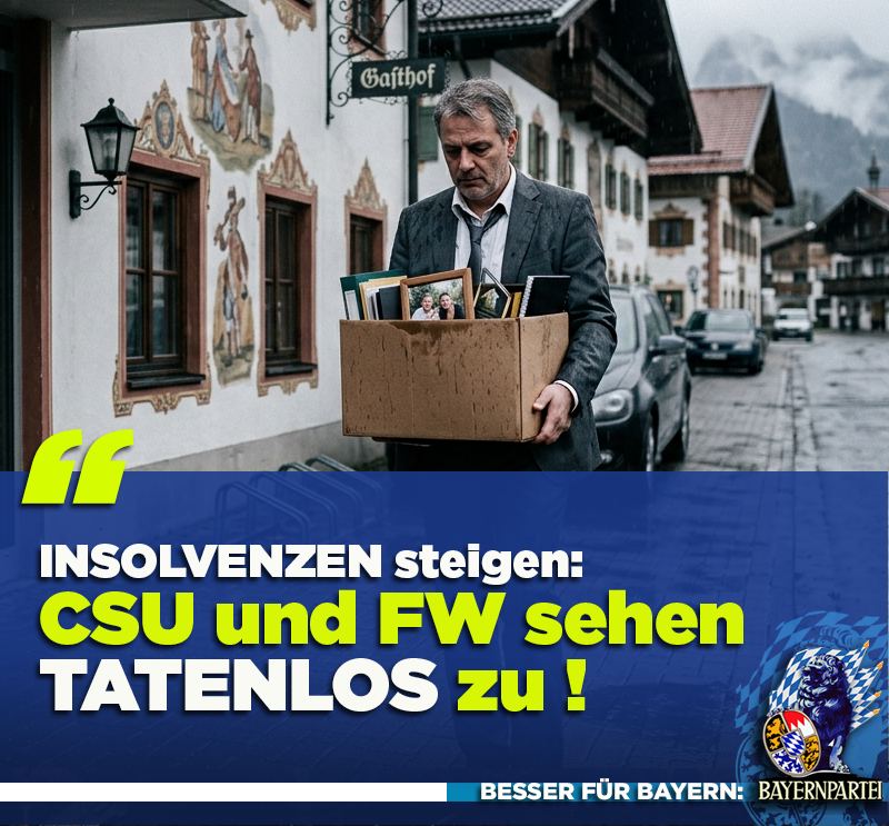 Insolvenzen in Bayern auf Rekordniveau