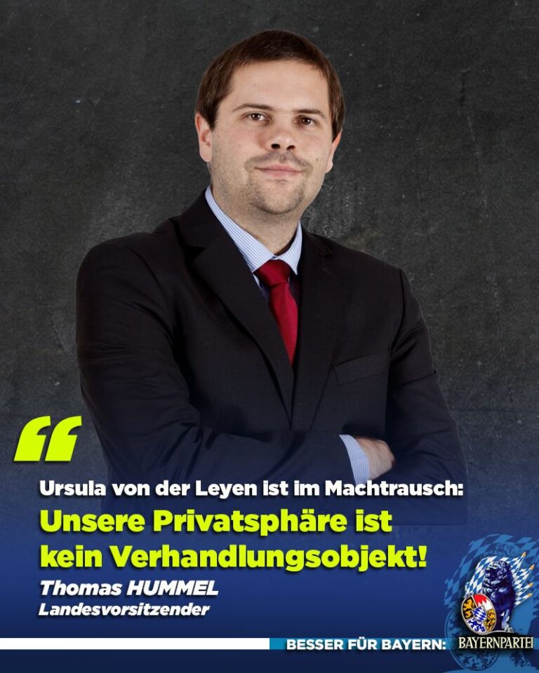 Bayernpartei gegen eine anlasslose Massenüberwachung!