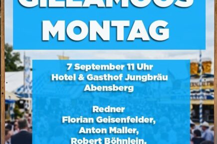 Herzliche Einladung zum Politischen Gillamoos am 7. September in Abensberg