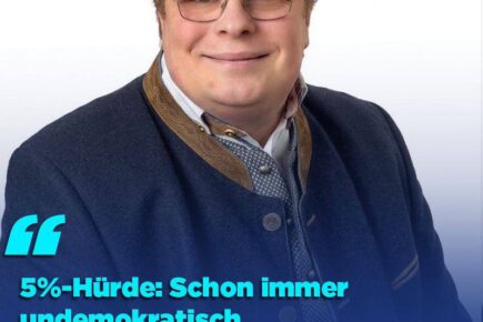 Die 5%-Hürde muss fallen!