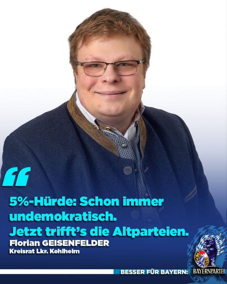 Die 5%-Hürde muss fallen!