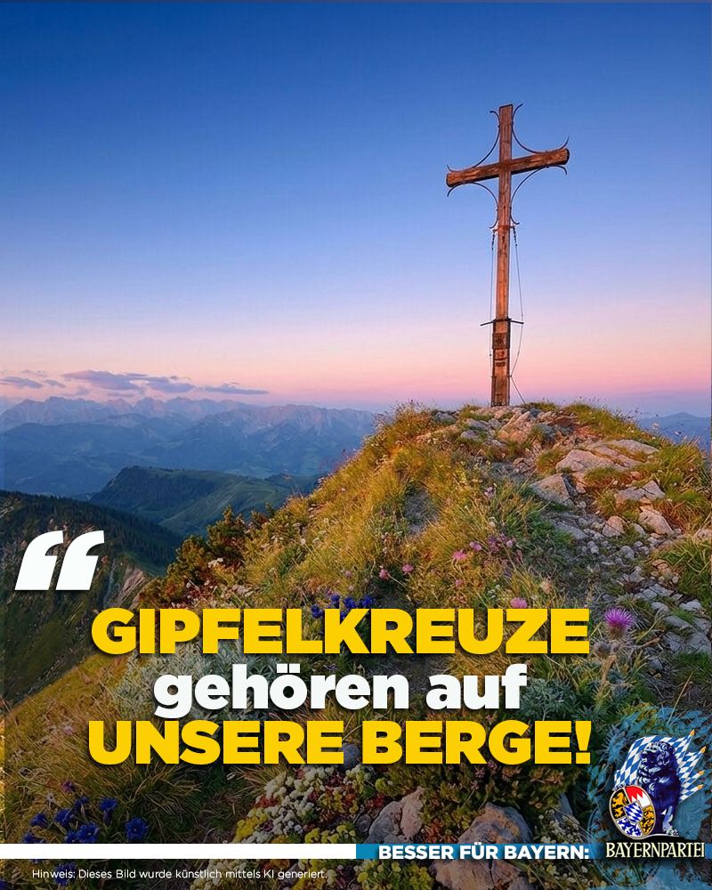 Gipfelkreuze gehören auf unsere Berge!