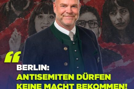 Keine Macht für Antisemiten! Mitte sichern, Freiheit bewahren.